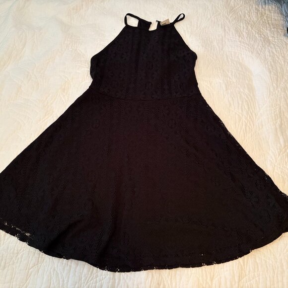 Mossimo Supply Co. (Est. 1987) BLACK LACE SUNDRESS SZ LARGE  Gently used. - Picture 1 of 2